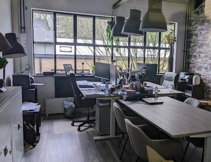 Industriële lampen, Huis en Inrichting, Lampen | Hanglampen, Zo goed als nieuw, Minder dan 50 cm, Metaal, Ophalen