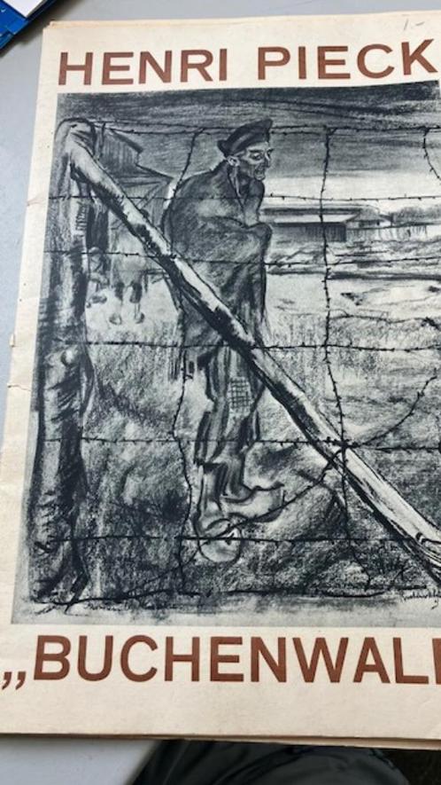 Tekeningen van Henri Pieck uit concentratiekamp Buchenwald, Boeken, Oorlog en Militair, Gelezen, Algemeen, Tweede Wereldoorlog