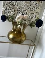 Nieuwe Toetervaas 37x37 cm met bloemen, Huis en Inrichting, Woonaccessoires | Vazen, Overige materialen, Overige kleuren, Nieuw