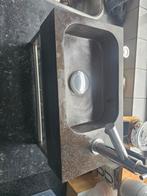 Wasbak met kraan - Uniek design!, Huis en Inrichting, Keuken | Complete keukens, Gebruikt, Overige kleuren, Overige typen, Graniet of Steen