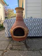 Mexicaanse tuinhaard terracotta met steun (H.77 cm), Ophalen