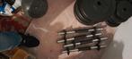 Dumbell +extra 2 halterstangen 100kg, Ophalen of Verzenden, Zo goed als nieuw, Benen, Dumbbell