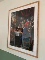 grote poster lijst 90x75cm, Ophalen, Zo goed als nieuw, Hout, 75 tot 100 cm