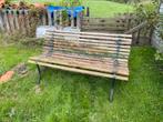 Tuinbank gietijzer/eiken, Ophalen of Verzenden, Gebruikt, Hout