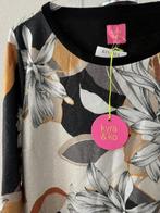 NIEUW KYRA model WIES jurk XXL 44 witgrijs mosterdgeel zwart, Kleding | Dames, Jurken, Verzenden, Zwart, Maat 42/44 (L), Nieuw