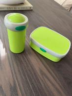 Mepal Broodtrommel Set Groen, Ophalen of Verzenden, Zo goed als nieuw, Groen, Bus of Trommel