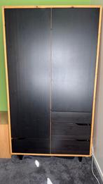 IKEA kledingkast – zwart met grenen – 20711859 cm, Ophalen, Gebruikt, 100 tot 150 cm, 200 cm of meer
