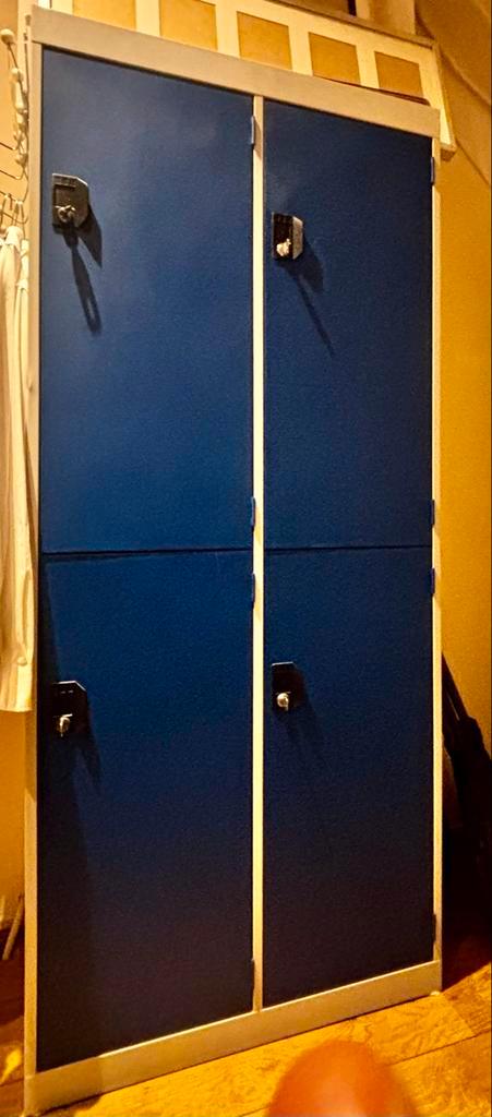 4-vaks Locker Kast met Sleutels, Plank en Hanggedeelte, Huis en Inrichting, Kasten | Lockerkasten, Gebruikt, Ophalen