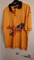 als Nieuw vintage AUSTRALIAN geel oranje polo shirt POLO XL, Verzenden, Maat 56/58 (XL), Oranje, Zo goed als nieuw
