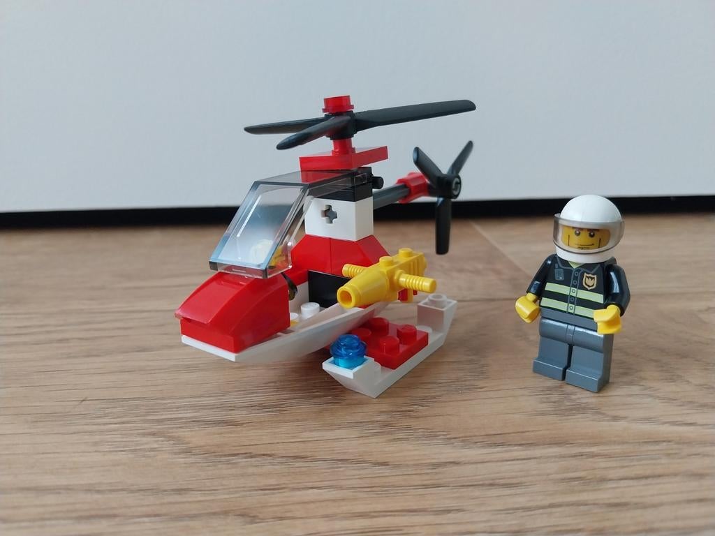 Lego 4900, Brandweer helicopter, compleet met boekje, Kinderen en Baby's, Speelgoed | Duplo en Lego, Ophalen of Verzenden, Gebruikt