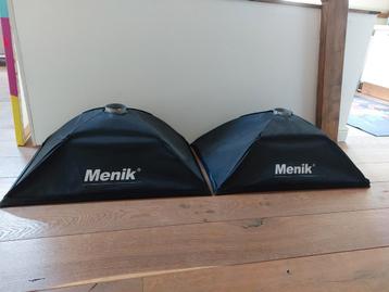 Twee Softboxen van Menik beschikbaar voor biedingen