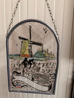 Motobecane reclame glas in lood, Verzamelen, Reclamebord, Gebruikt, I, Ophalen of Verzenden