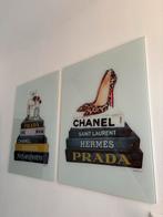 Schilderijen op glas - Mode illustraties, Ophalen