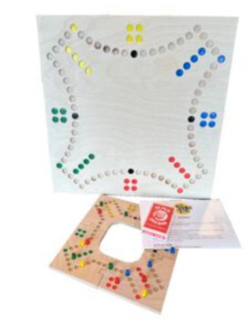 Tokkenspel Puzzel 4 Personen Mini - Bordspel - Tokkenspel, Hobby en Vrije tijd, Gezelschapsspellen | Bordspellen, Nieuw, Een of twee spelers