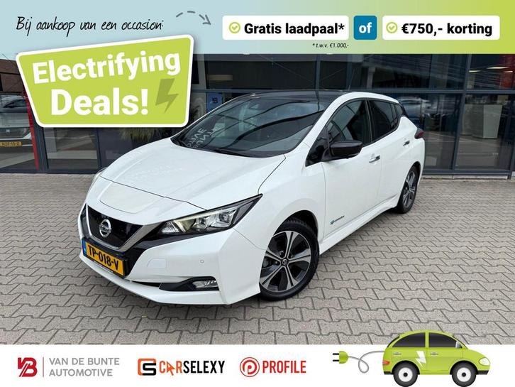 Nissan LEAF Tekna 40 kWh *Gratis Laadpaal!*, Auto's, Nissan, Bedrijf, Te koop, Leaf, 360° camera, ABS, Adaptive Cruise Control