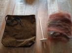 Spintol, wol en tasje, Hobby en Vrije tijd, Ophalen of Verzenden, Zo goed als nieuw, Spinwol