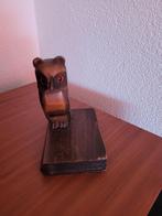 Houten boekensteun uil, helaas maar 1 stuk, Antiek en Kunst, Ophalen of Verzenden