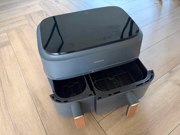 Philips dubbele Airfryer NA352 - weinig gebruikt, Witgoed en Apparatuur, Airfryers, Zo goed als nieuw, Airfryer XXL, 1500 gram of meer