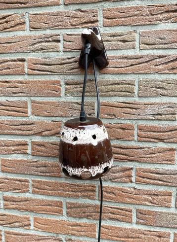 Leuke Aardewerk Wandlamp - vintage retro fat lava seventies beschikbaar voor biedingen
