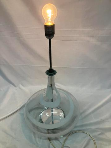 Vintage Doria tafellamp Swirl, Duitsland 1960s beschikbaar voor biedingen