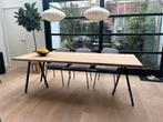 Massief eiken tafel met poten HAY design, Huis en Inrichting, Tafels | Eettafels, Ophalen, Eikenhout, 200 cm of meer, 50 tot 100 cm
