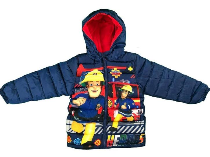 Brandweerman Sam winterjas Maat 122 *NIEUW IN VERPAKKING*, Kinderen en Baby's, Kinderkleding | Maat 122, Nieuw, Jongen, Jas, Ophalen of Verzenden