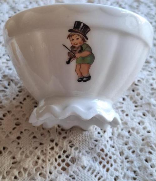 Frans brocante spoelkommetje, kinderen, banjo, viool, muziek, Antiek en Kunst, Curiosa en Brocante, Ophalen of Verzenden