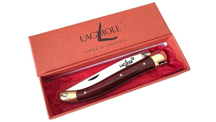 Nieuw Laguiole Zakmes FORGE DE LAGUIOLE Hardhout 20/11cm, Verzamelen, Militaria | Algemeen, Overige soorten, Mes of Dolk, Overige gebieden