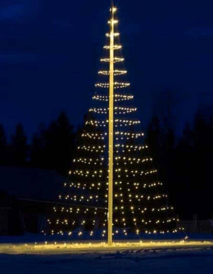 Montejaur LED vlaggenmast Kerstboom 4 mtr Nieuw, Diversen, Kerst, Nieuw, Ophalen of Verzenden