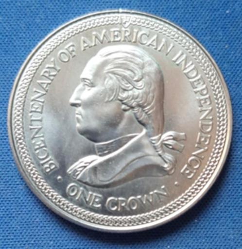 Isle of Man 1 crown 1976 Km 37 AA9, Postzegels en Munten, Munten | Europa | Niet-Euromunten, Losse munt, Overige landen, Verzenden
