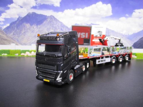 Wsi 01-4542 Volvo FH5 Globetrotter , Stone Base, Hobby en Vrije tijd, Modelauto's | 1:50, Nieuw, Bus of Vrachtwagen, Wsi, Ophalen