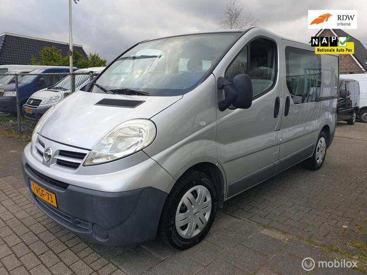 Nissan Primastar 2.0 dCi L1H1 dubbel cabine 2 schuifdeuren, Auto's, Bestelauto's, Bedrijf, Te koop, ABS, Airconditioning, Alarm