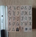 Houten Alfabet Stempel Set, Hobby en Vrije tijd, Ophalen of Verzenden, Zo goed als nieuw, Houten stempel