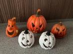 Halloween aardewerken pompoenen, Ophalen, Zo goed als nieuw, Versiering, Halloween of Griezel