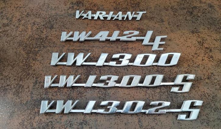 Volkswagen type aanduiding jaren '70, Auto diversen, Auto-accessoires, Gebruikt, Ophalen of Verzenden