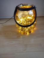 mooie gouden pot/vaas met ( kerst )verlichting, Ophalen of Verzenden, Zo goed als nieuw, Glas, Minder dan 50 cm