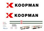Vrachtauto decal 1:50 Koopman Logistics, Hobby en Vrije tijd, Modelauto's | 1:50, Verzenden, Nieuw, Bus of Vrachtwagen, Overige merken