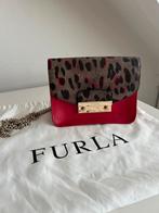 Furla crossbody tas - rood/luipaardprint, Verzenden, Guess, Zo goed als nieuw, Leer