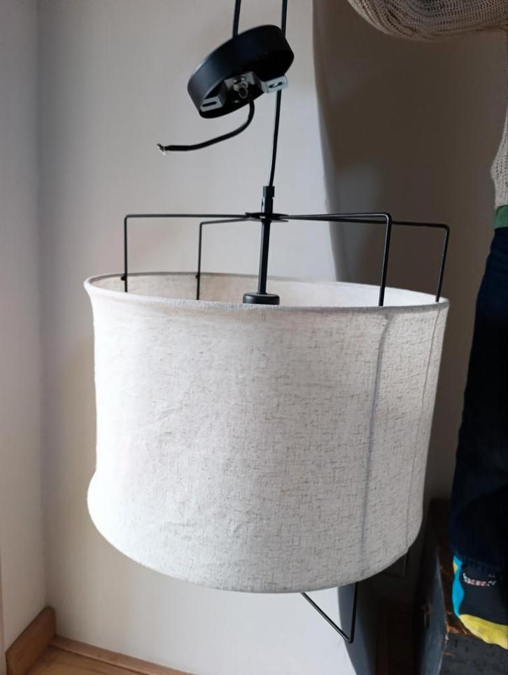 Eglo Hanglamp -, Huis en Inrichting, Lampen | Hanglampen, Zo goed als nieuw, Minder dan 50 cm, Metaal, Stof, Ophalen