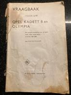 Vraagbaak Opel Kadett B en Olympia 1967-1968, Ophalen
