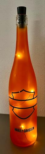 Verlichte Harley Davidson Fles - Mancave Decoratie, Ophalen of Verzenden, Zo goed als nieuw, Gebruiksvoorwerp