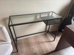 IKEA VITTSJÖ Laptoptafel / bijzettafel 100x36, Huis en Inrichting, Tafels | Sidetables, Ophalen, 100 tot 150 cm, Glas, Zo goed als nieuw