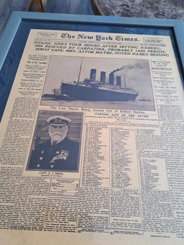 The New York Times - Titanic, 1912 beschikbaar voor biedingen