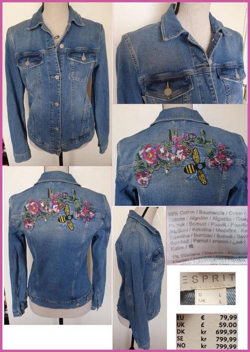 ESPRIT retro jeans/spijkerjas maat L nieuw/kaartjes, Kleding | Dames, Jassen | Zomer, Nieuw, Maat 38/40 (M), Blauw, Ophalen of Verzenden