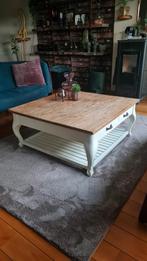 Salon tafel, hout met laden onderplanken, 50 tot 100 cm, Minder dan 50 cm, Zo goed als nieuw, Ophalen