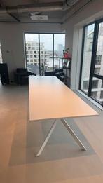 Lange witte eettafel, Huis en Inrichting, Tafels | Eettafels, Ophalen, Minder dan 50 cm, Gebruikt, 100 tot 150 cm