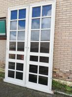289hx184br Twee hoge brede schuifdeuren, iets getint glas, Ophalen, Binnendeur, Zo goed als nieuw, Schuifdeur
