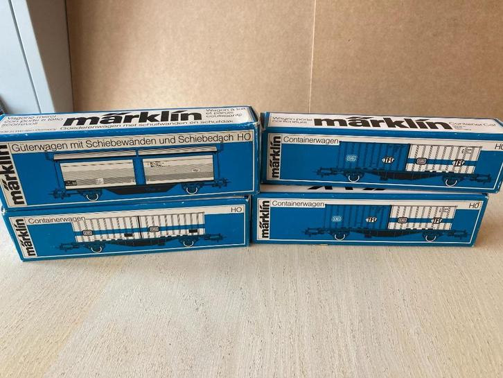 Marklin set 3 (lees de advertentie text aub), Hobby en Vrije tijd, Modeltreinen | H0, Gebruikt, Wagon, Wisselstroom, Märklin, Ophalen of Verzenden