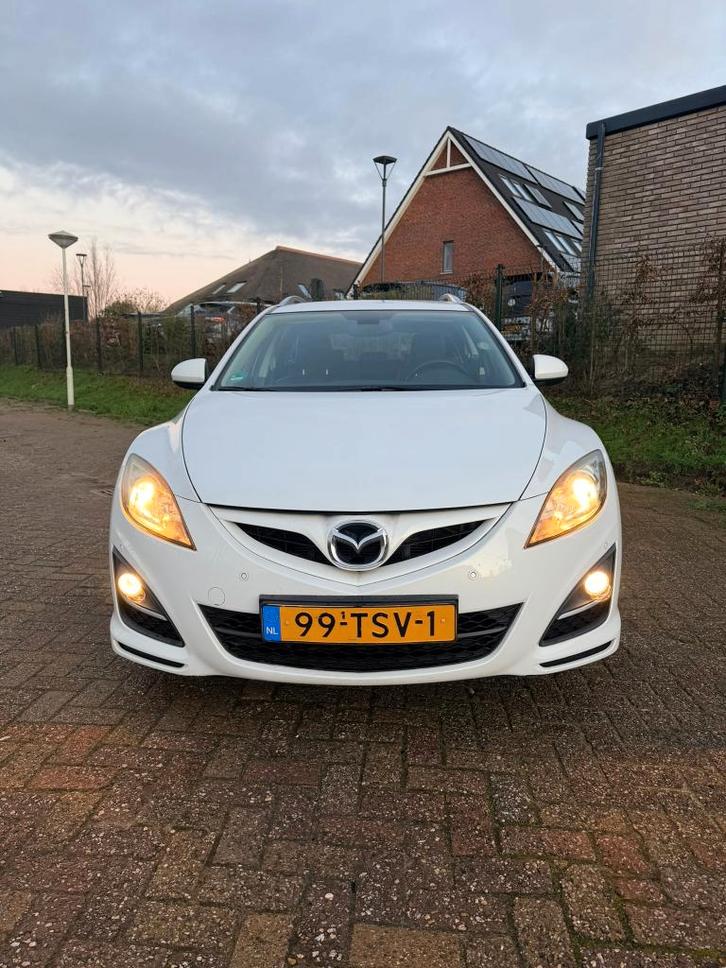 Mazda 6 2.0 Sportbreak 2012 Wit (parelmoer), Auto's, Mazda, Particulier, ABS, Airbags, Airconditioning, Bluetooth, Boordcomputer
