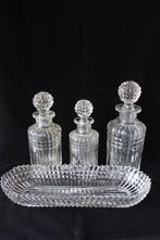 Antiek Frans Baccarat stijl Art Deco kaptafel set c 1920, Antiek en Kunst, Antiek | Glas en Kristal, Ophalen